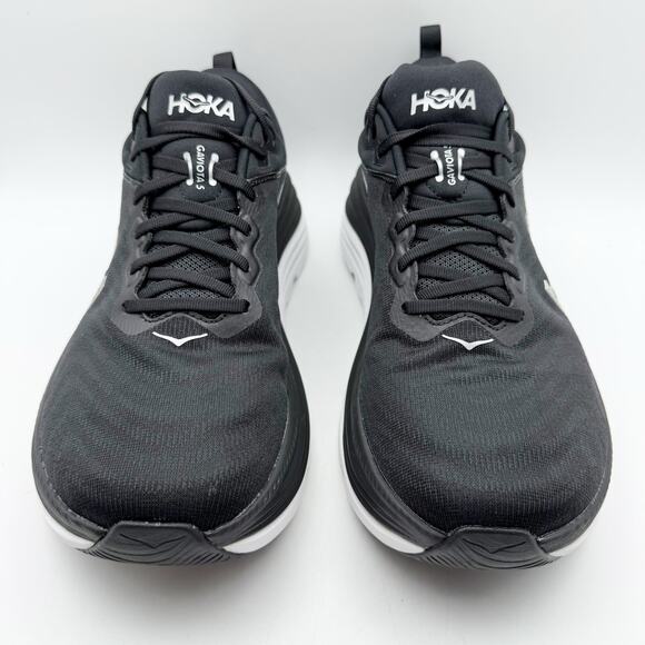 Hoka Womens Gaviota 5 Running Sneakers US 12 Wide Black Athletic EUC - Picture 6 of 14